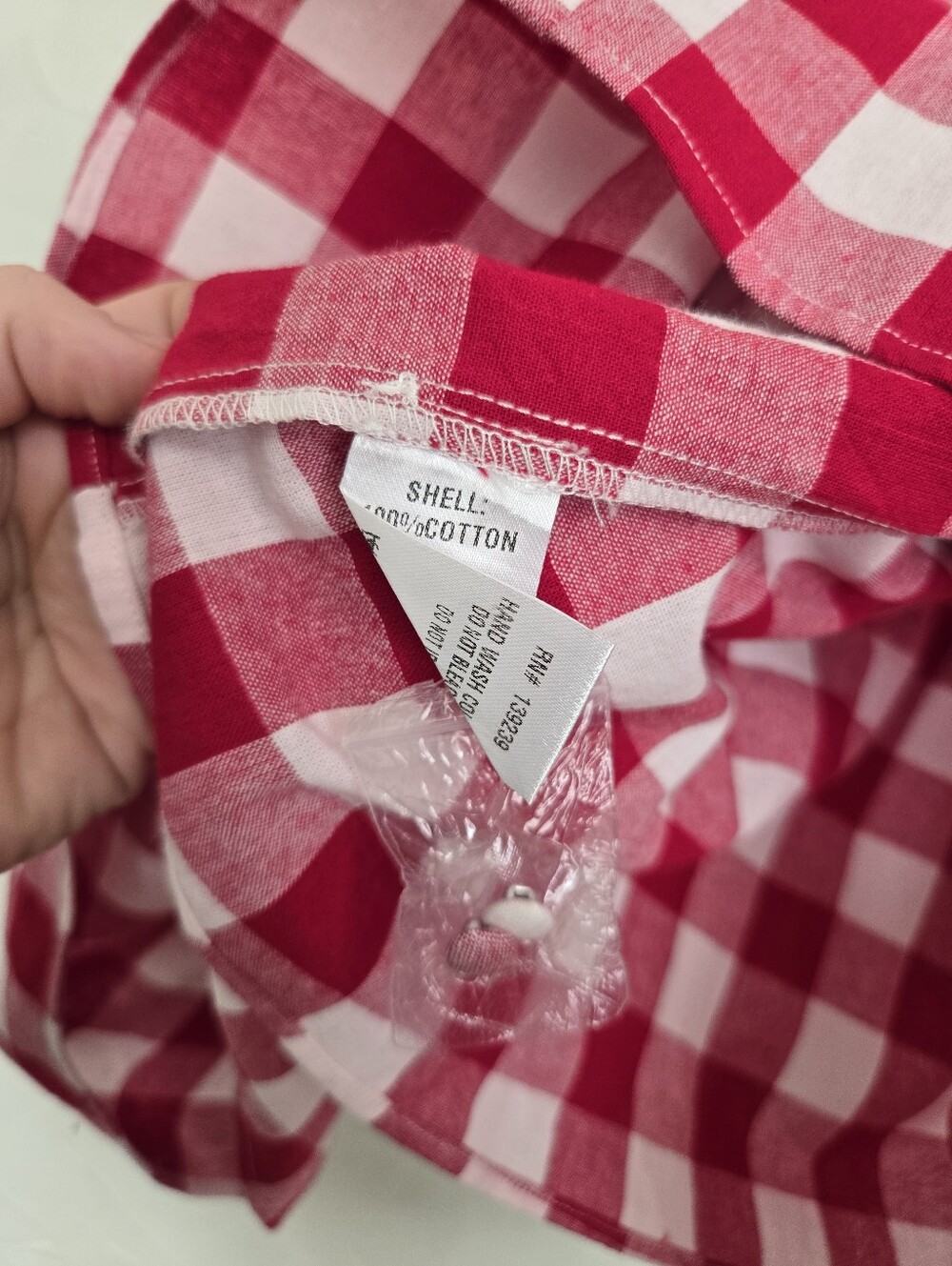 NEW Tuckernuck Pomander Place Red Cotton Plaid Gingham Top, L - Picture 10 of 11